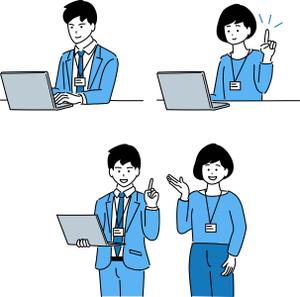 wkoutya (wkoutya)さんのB to B向けの人物イラスト作成への提案