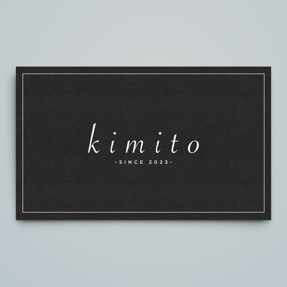 自社美容室の美容商品（kimito)のロゴ