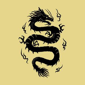 OGR Lab (one_giant_reptile)さんの辰年アイテムデザイン　箔押し用単色データイラスト竜への提案