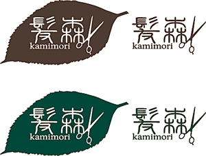 pontax26さんの「髪森　kamimori」のロゴ作成への提案