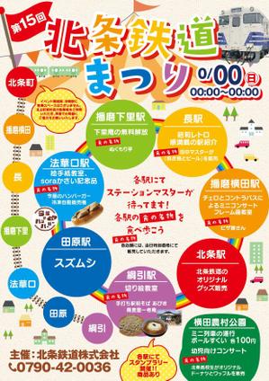 駿 (syuninu)さんの北条鉄道「北条鉄道祭り」チラシへの提案