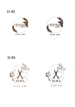 shimodate (shimo_10)さんの美容室「ELRA m&t.」のロゴ製作依頼への提案