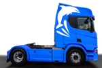 naomi (Ts-naomi)さんの建設会社のトラックに貼るイルカのイラスト単色への提案