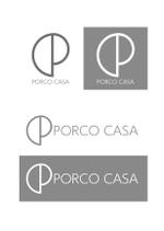 古賀貴康 (kgd36)さんのファッションブランド「PORCO CASA」のロゴへの提案