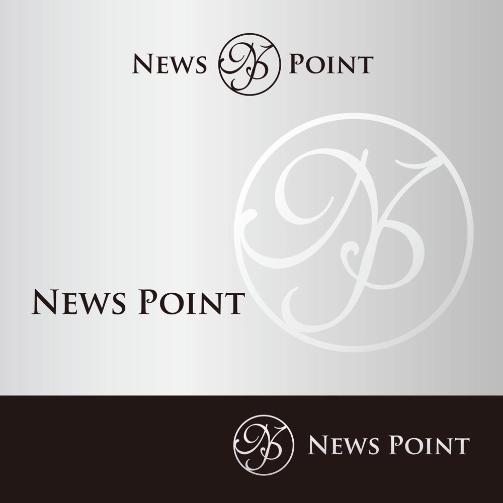 「NEWS  POINT」のロゴ作成（商標登録なし）