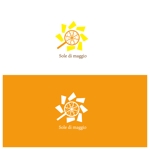 OHA (OHATokyo)さんの店名　sole di maggio  ピザ屋　看板やテイクアウトの箱に使えるロゴへの提案