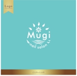 acco (journalmar)さんのネイルサロン『Mugi』のロゴへの提案
