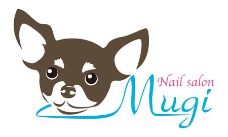 d_mahirunotsuki (designht_mahirunotsuki)さんのネイルサロン『Mugi』のロゴへの提案