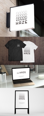 BUTTER GRAPHICS (tsukasa110)さんの新規出店美容室『HAZE』のロゴへの提案