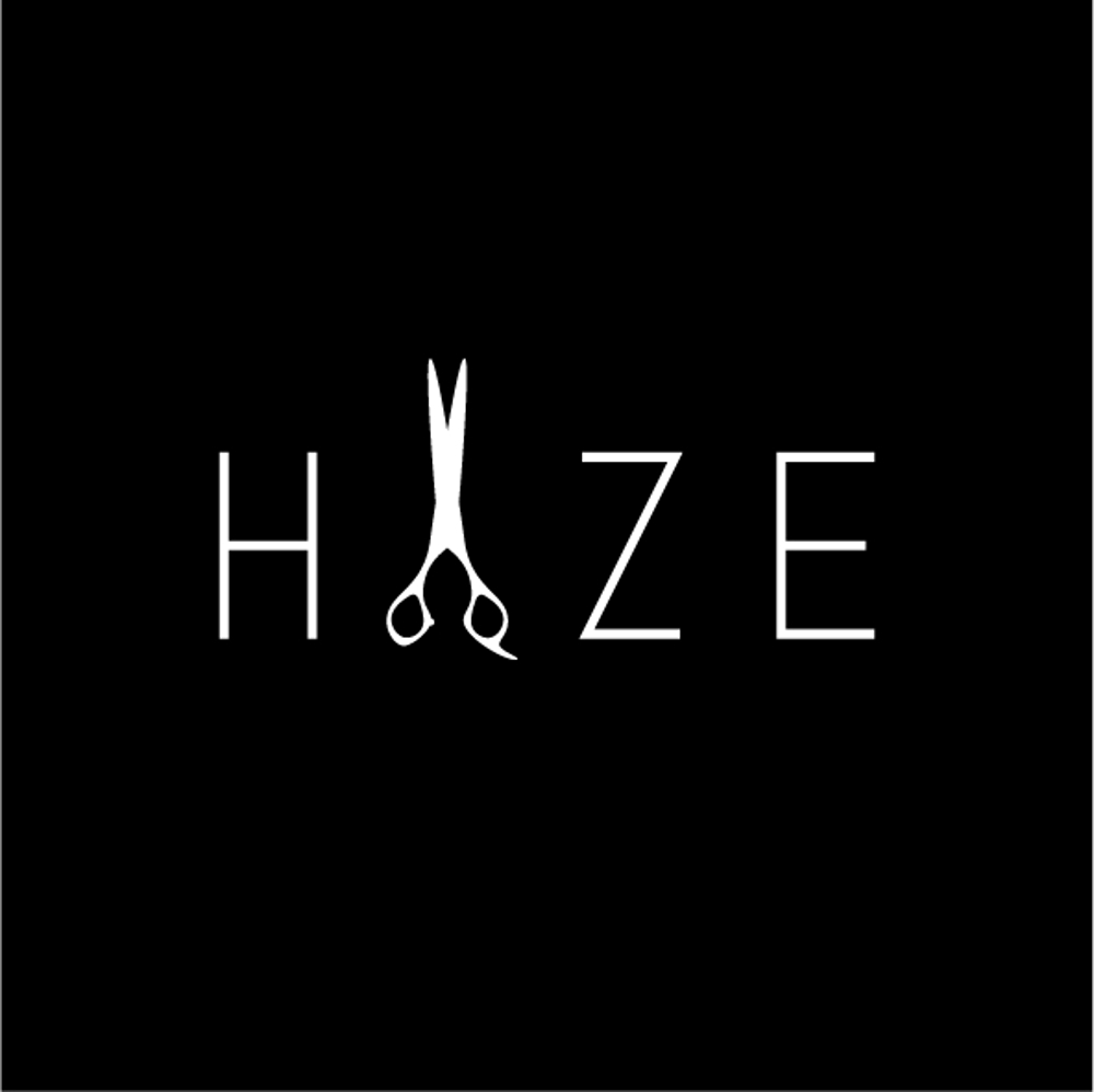 新規出店美容室『HAZE』のロゴ
