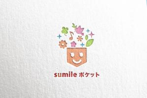 ambrose design (ehirose3110)さんの訪問介護美容『sumile のポケット』のロゴへの提案