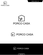 queuecat (queuecat)さんのファッションブランド「PORCO CASA」のロゴへの提案