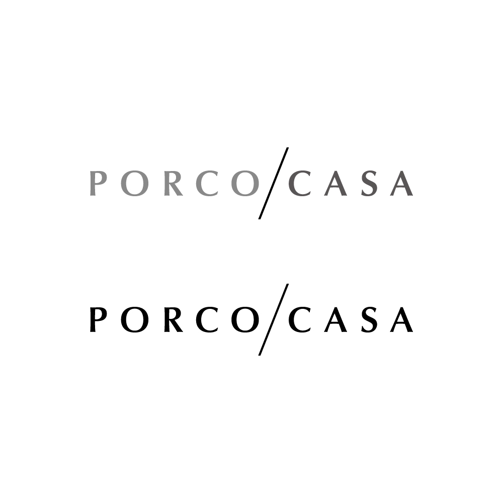 ファッションブランド「PORCO CASA」のロゴ