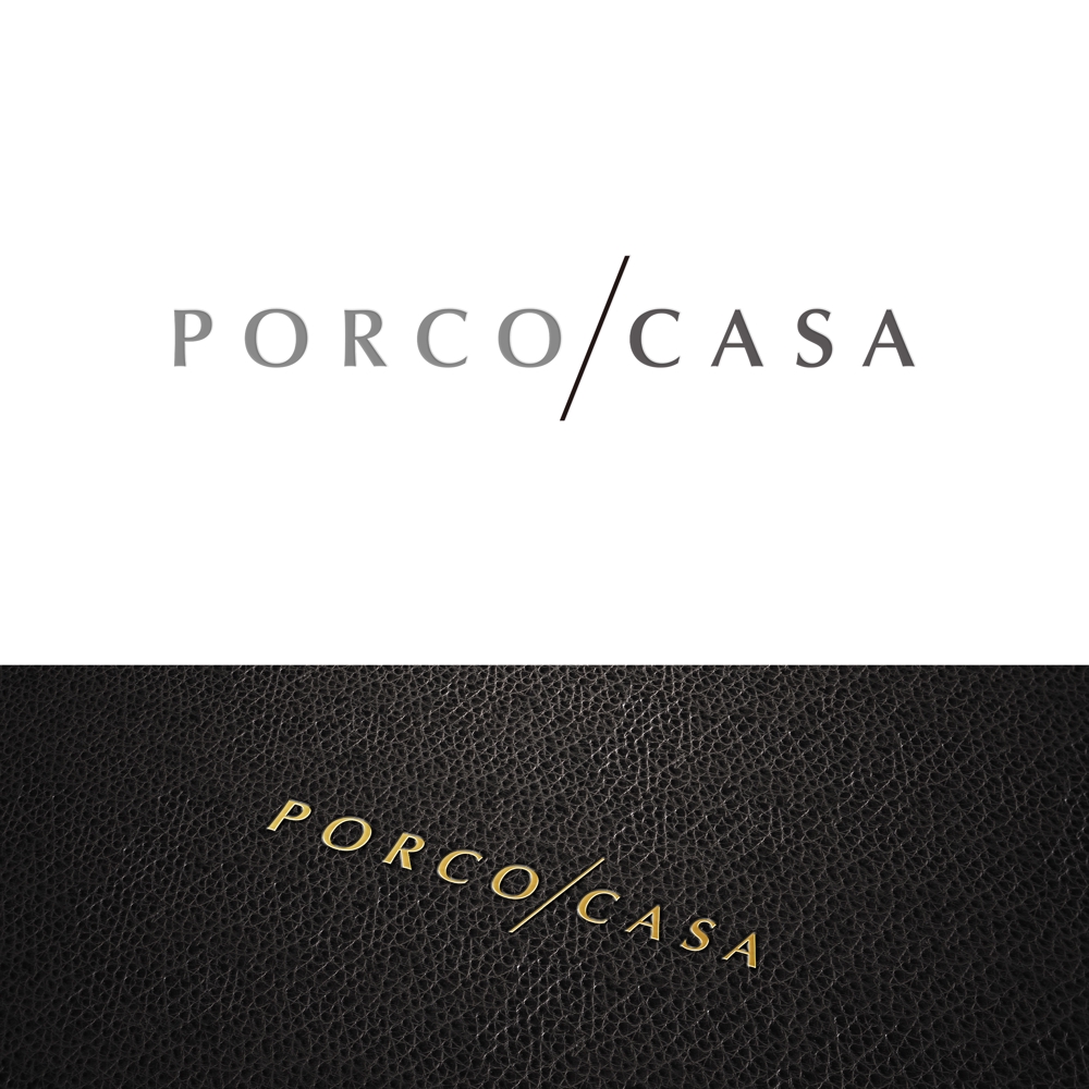 ファッションブランド「PORCO CASA」のロゴ
