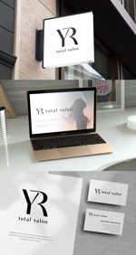 BUTTER GRAPHICS (tsukasa110)さんの美容サロン「YR total salon」のロゴ作成への提案