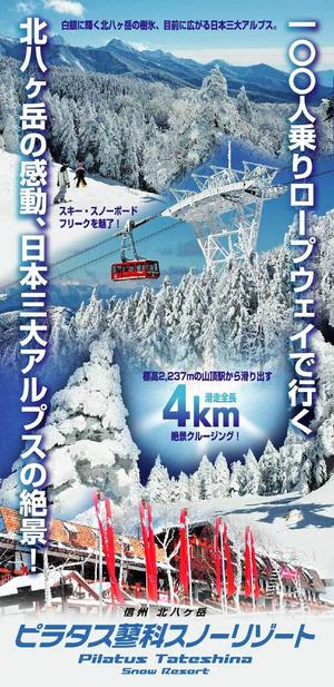 tobosukeさんのスキー場パンフレット表紙への提案