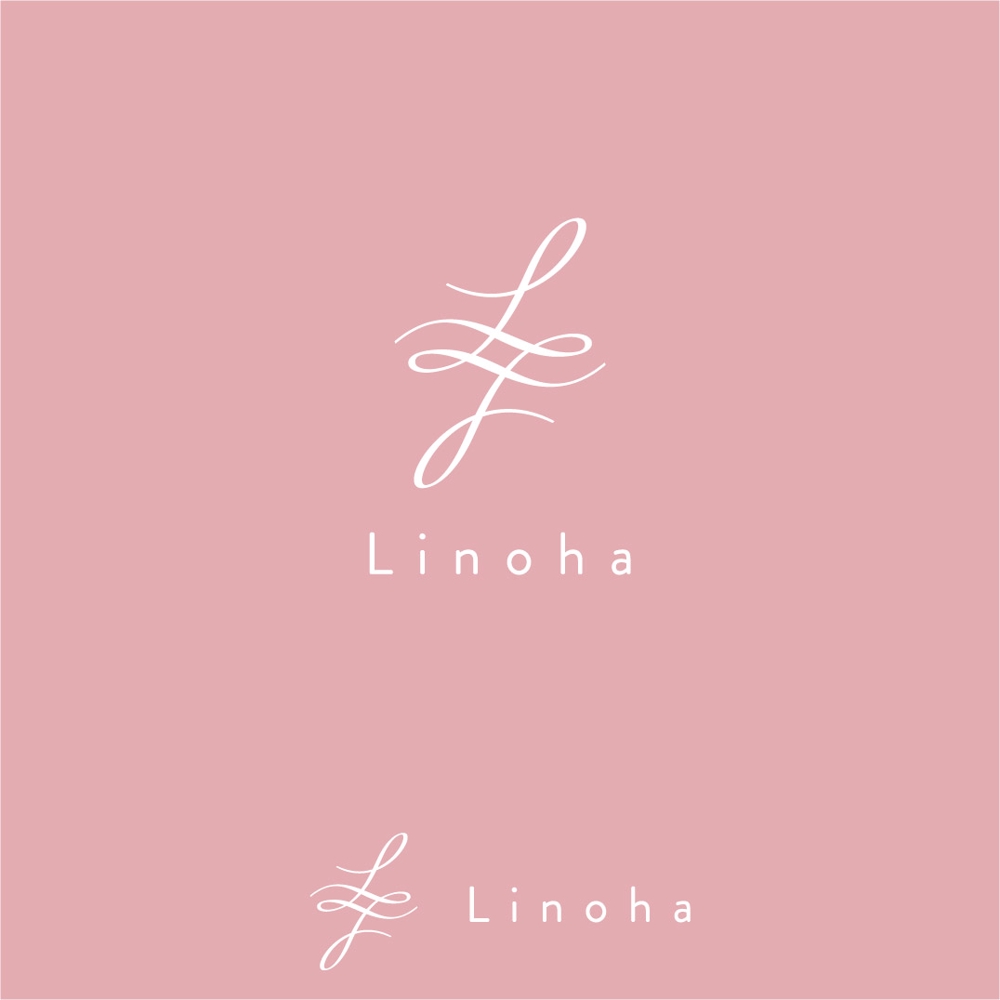 ヘアブラシブランド、美容品ブランド「Linoha」のロゴ