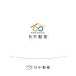 LLDESIGN (ichimaruyon)さんの不動産会社「８不動産」のロゴへの提案