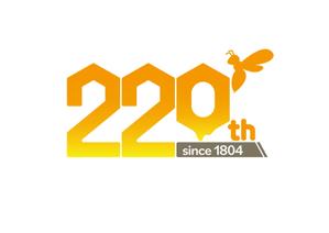 flower design (flower_design)さんの日本最古の養蜂問屋「秋田屋本店」の創業220周年記念ロゴへの提案