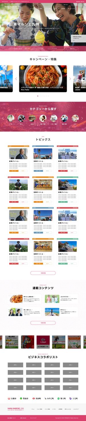 ifqlsm (ifqlsm)さんの地域の企業や店舗を紹介する情報サイトリニューアルのデザイン募集！（デザインのみ、コーディング無し）への提案