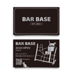 SHINO Design Works (yasuko008)さんの「BAR BASE」のショップカードデザイン作成への提案