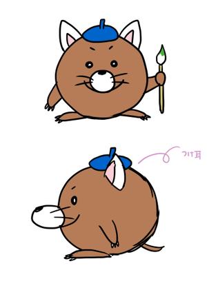 くま (bear0505)さんの「たまらんねっタマ」イメージキャラクターラフ案への提案