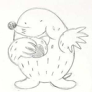 JUGEMU (JUGEMU)さんの「たまらんねっタマ」イメージキャラクターラフ案への提案