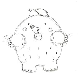 JUGEMU (JUGEMU)さんの「たまらんねっタマ」イメージキャラクターラフ案への提案