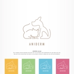 IROHA-designさんの動物用スキンケア商品・サプリメントのブランド「ANIDREM」のロゴへの提案