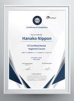 s-works01 (s-works01)さんの海外歯科学会のサーティフィケートデザインへの提案