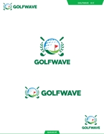 queuecat (queuecat)さんのインドアでバンカーとパット練習もできる「GOLFWAVE（ゴルフウェーブ）」のロゴへの提案