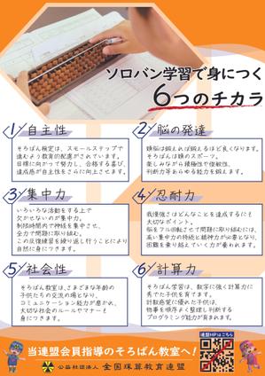 しらほな (h07ho7)さんの＜そろばんの効用＞チラシへの提案