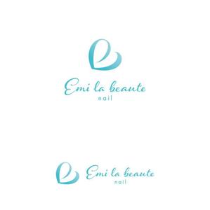marutsuki (marutsuki)さんのネイルサロンの「Emi la beaute」ｴﾐﾗﾎﾞｰﾃのロゴへの提案