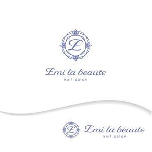 BEAR'S DESIGN (it-bear)さんのネイルサロンの「Emi la beaute」ｴﾐﾗﾎﾞｰﾃのロゴへの提案