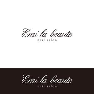 crawl (sumii430)さんのネイルサロンの「Emi la beaute」ｴﾐﾗﾎﾞｰﾃのロゴへの提案