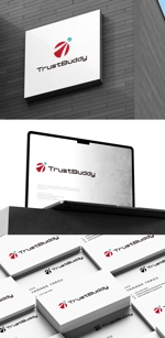 BUTTER GRAPHICS (tsukasa110)さんのあなたのビジネスシーンを支える画期的AIシステムのシリーズ名「TrustBuddy」のロゴへの提案