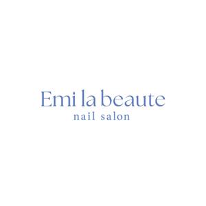わたなべデザイン (natsu098)さんのネイルサロンの「Emi la beaute」ｴﾐﾗﾎﾞｰﾃのロゴへの提案