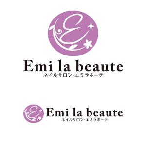 nextone (tan_nan)さんのネイルサロンの「Emi la beaute」ｴﾐﾗﾎﾞｰﾃのロゴへの提案