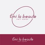noz design (yoknoz)さんのネイルサロンの「Emi la beaute」ｴﾐﾗﾎﾞｰﾃのロゴへの提案