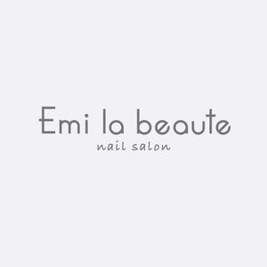 noz design (yoknoz)さんのネイルサロンの「Emi la beaute」ｴﾐﾗﾎﾞｰﾃのロゴへの提案