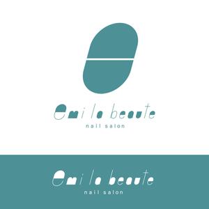 noz design (yoknoz)さんのネイルサロンの「Emi la beaute」ｴﾐﾗﾎﾞｰﾃのロゴへの提案