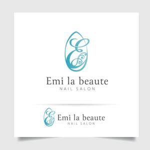 O-tani (sorachienakayoshi)さんのネイルサロンの「Emi la beaute」ｴﾐﾗﾎﾞｰﾃのロゴへの提案