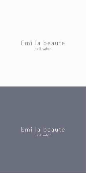 designdesign (designdesign)さんのネイルサロンの「Emi la beaute」ｴﾐﾗﾎﾞｰﾃのロゴへの提案