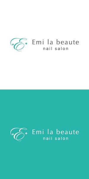 ヘッドディップ (headdip7)さんのネイルサロンの「Emi la beaute」ｴﾐﾗﾎﾞｰﾃのロゴへの提案