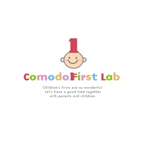 MaxDesign (shojiro)さんの赤ちゃん子育て支援アイテムブランド「Comodo First Lab」のブランドロゴ制作への提案