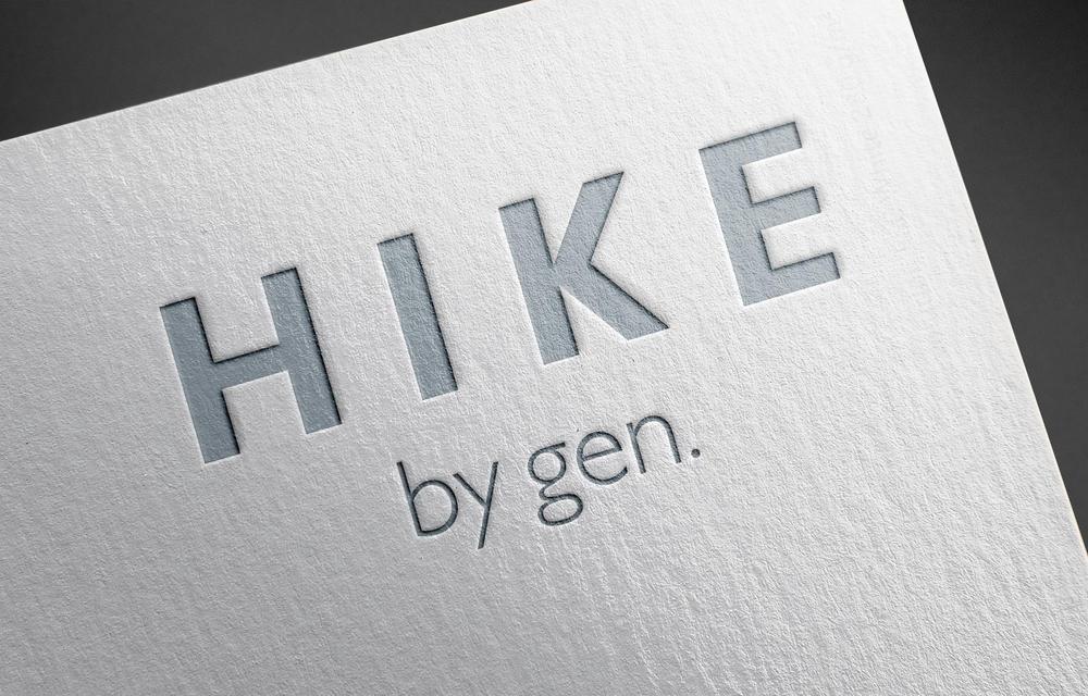 まつ毛、まゆ毛サロン「HIKE by gen.」のロゴ