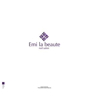 red3841 (red3841)さんのネイルサロンの「Emi la beaute」ｴﾐﾗﾎﾞｰﾃのロゴへの提案