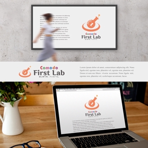 drkigawa (drkigawa)さんの赤ちゃん子育て支援アイテムブランド「Comodo First Lab」のブランドロゴ制作への提案