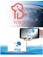 arc design (kanmai)さんのドッグブリーダー「wag」のロゴへの提案