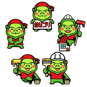 しみしみ (itimatu5label)さんの外壁塗装専門会社のイメージキャラクター制作の依頼への提案